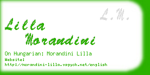 lilla morandini business card